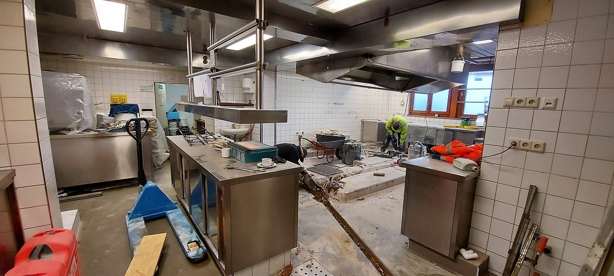 Küchenrenovierung im Januar 2022